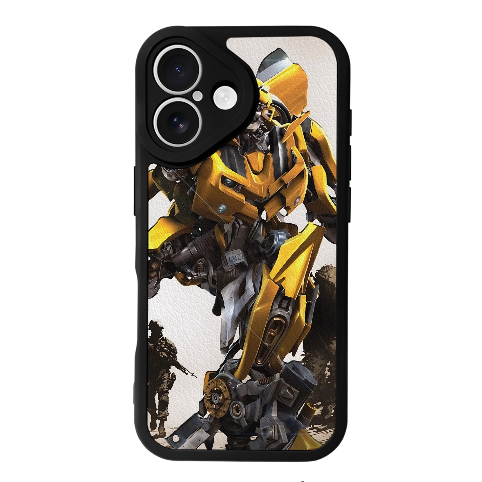 （画像用） Transformers トランスフォーマー 【iPhone 16シリーズ対応】シリコンスマホケース（レザー調） 材質：シリコン
